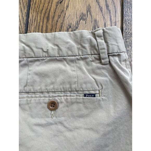 Polo Ralph Lauren Shorts Mens Size 34 Adult Beige Tan Khaki Chino - Picture 5 of 12